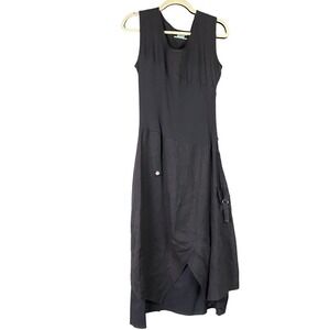 Matilda Jane Ekaterina Linen Cotton Asymmetrical Midi Dress A991  L Fairy Grunge